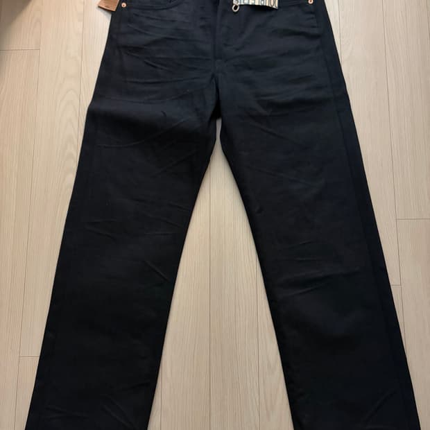 [새제품, 32x32] rrl 더블알엘 빈파포 블랙온블랙