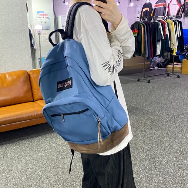 잔스포츠 미들로고 블루 백팩 B4639 