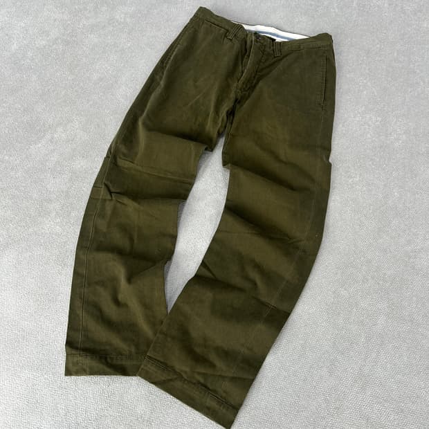 폴로 카키색 면바지 