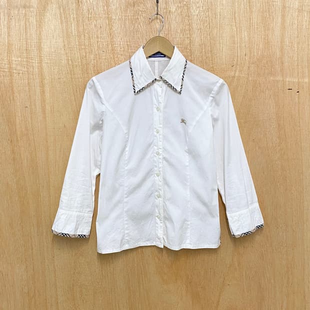BURBERRY white shirt 버버리 블루라벨 화이트 셔츠