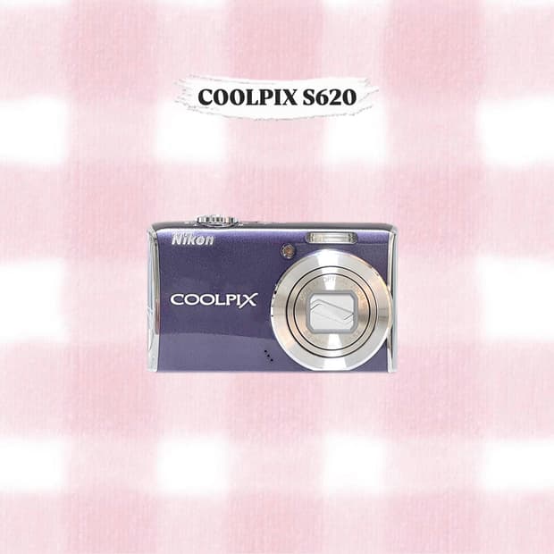니콘 쿨픽스 S620 바이올렛 빈티지디카