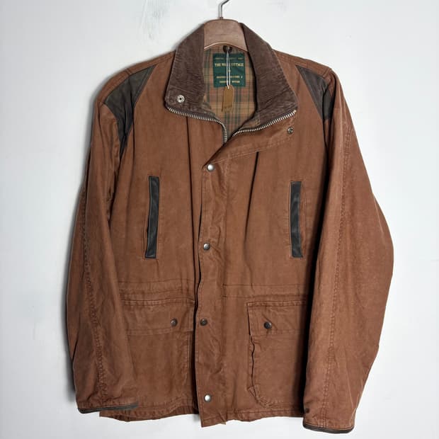 왁스 코튼 자켓 Made in uk