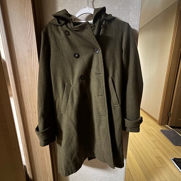 빈티지 카키 코트