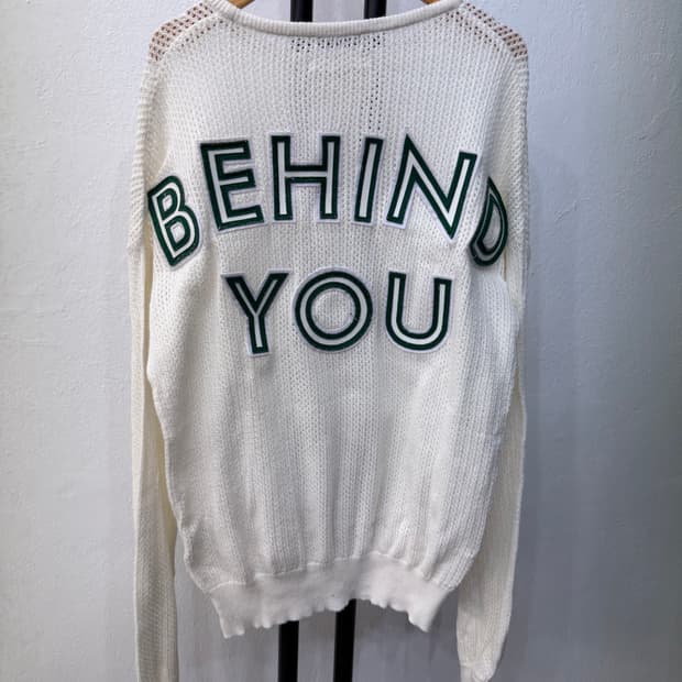 정품) 이치아더 한섬 화이트 니트 스웨터 82(66)