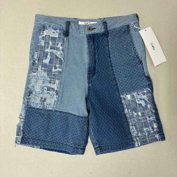 FDMTL 펀더멘탈 사시코 보로 데님 반바지
