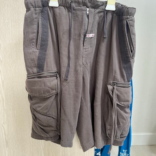 스컬프터 Twill Cargo Half Pants Charcoal