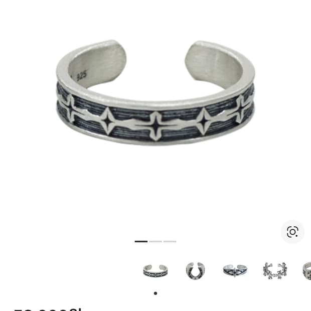 폴리테루 925 실버링 005 스타 19호