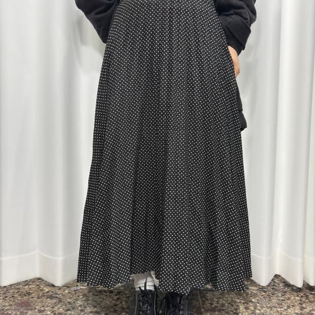 zara women dot long skirt