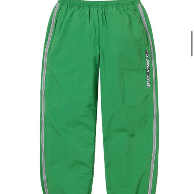 슈프림 콘트라스트 집 웜 업 팬츠 그린 - 25SS Supreme