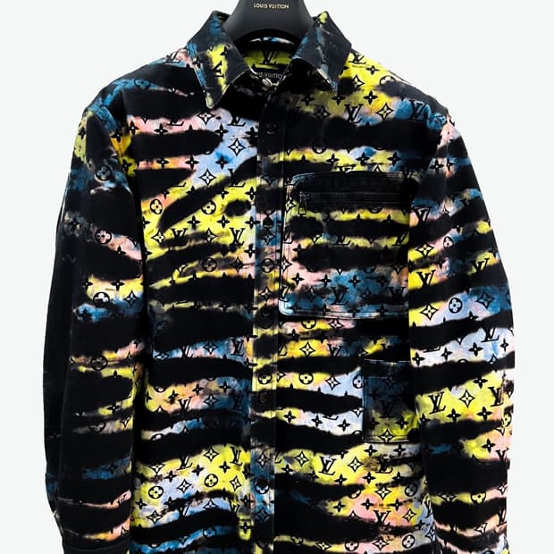 [M/매장판] 루이비통 모노그램 타이다이 데님 셔츠 자켓