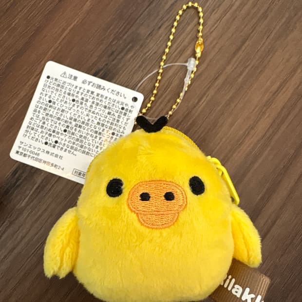 리락쿠마 키이 미니 동전지갑 키링