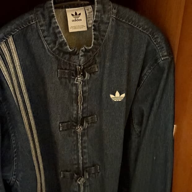 중티다스 데님 자켓 트랙탑 M