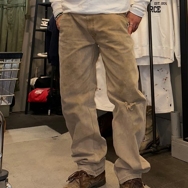 00’s Dickies distressed single work pant