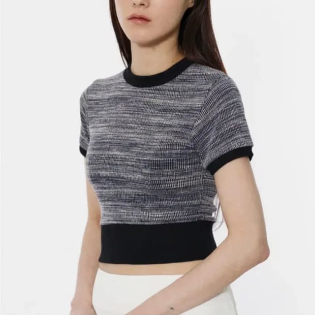 큐리티 C MULTI STRIPE T-SHIRT_BLACK (M)