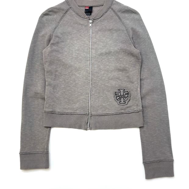 Diesel 디젤 그레이 컬러 빈티지 스타일 그레이 지퍼 자켓