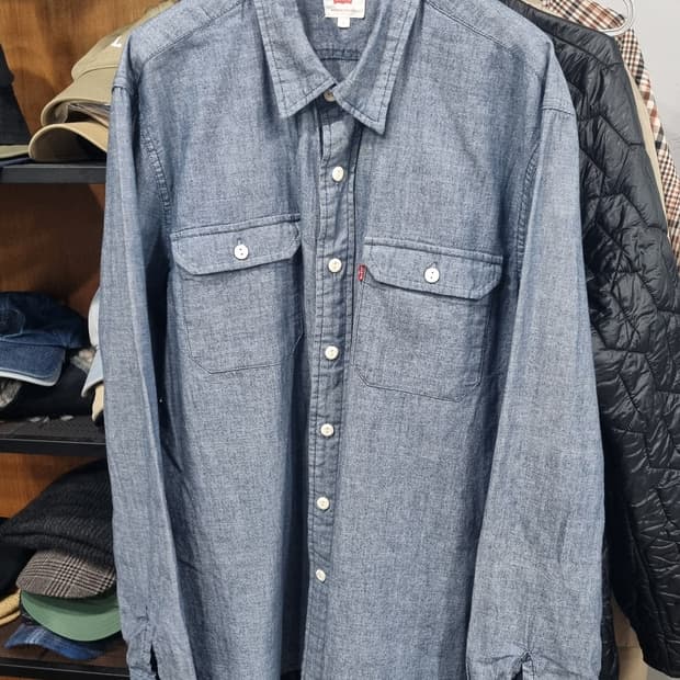 ((리 바 이 스)) L사이즈 (국내 105) 청셔츠 상태좋아요~