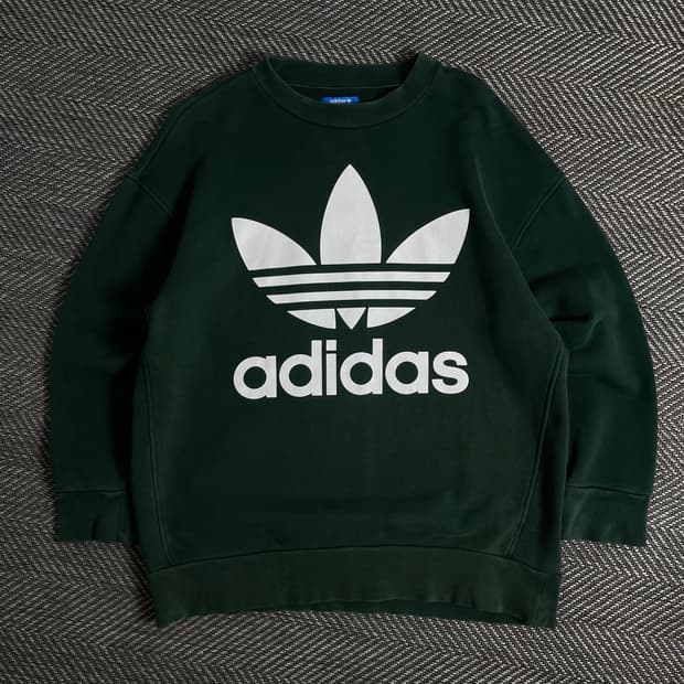 아디다스 트레포일 빅로고 박시핏 스웻 셔츠o 2934