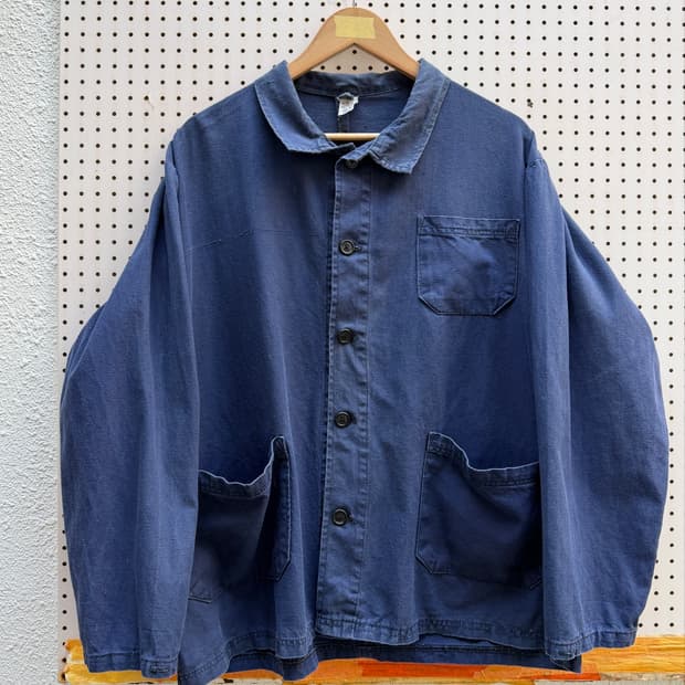 1980s USSR ORIGINAL GREYBLUE 빈티지 프렌치워크자켓