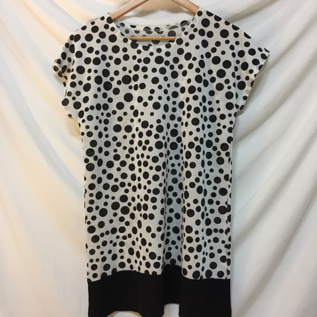 도트 레이어드 원피스