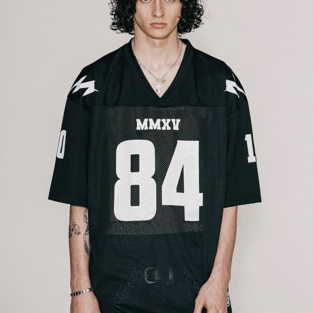 바스틱 믹스 풋볼 져지 반팔 티셔츠 블랙 L