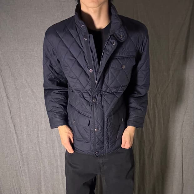 폴로 네이비 퀼팅 자켓 L