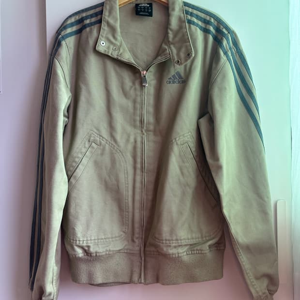 아디다스 빈티지 베이지 자켓