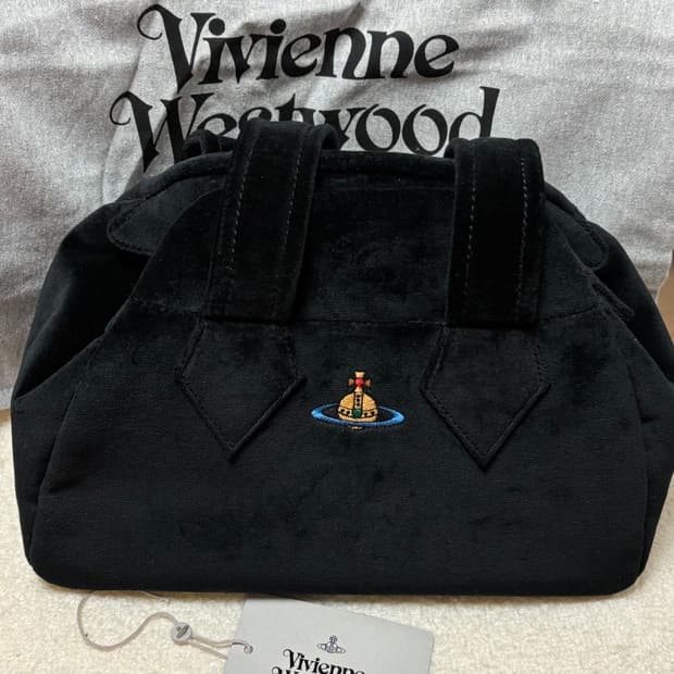 비비안웨스트우드 벨벳 야스민 백 미디움