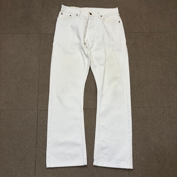 RRL 랄프로렌 더블알엘 화이트 셀비지 스트레이트 데님