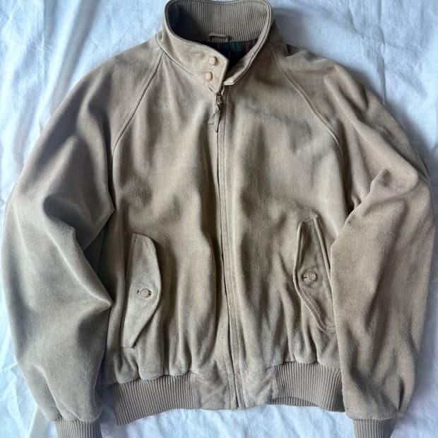 90s polo 스웨이드 해링턴 자켓