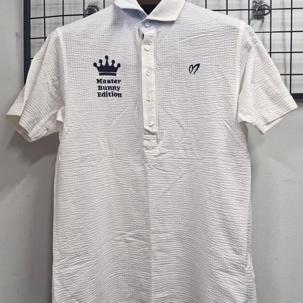 100L 마스터바니에디션 화이트 카라 반팔티.
