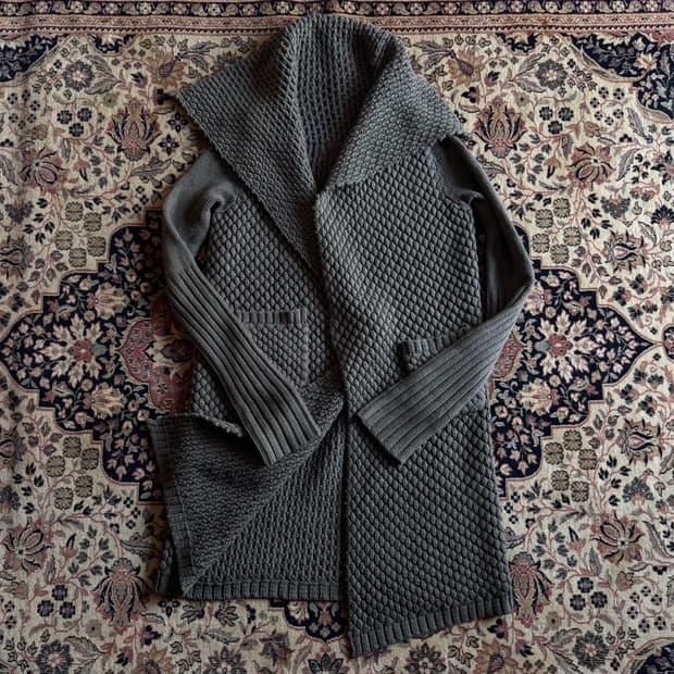 릭오웬스 니트 코트 100