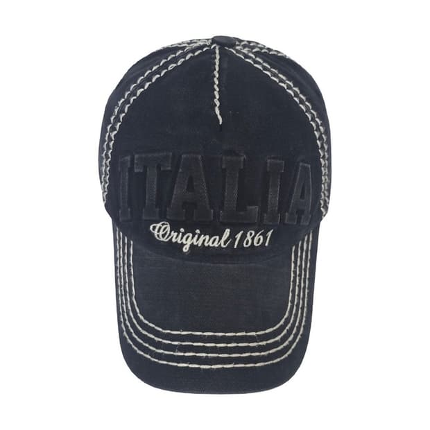 로빈루스 이탈리아 스티치 블랙 볼캡