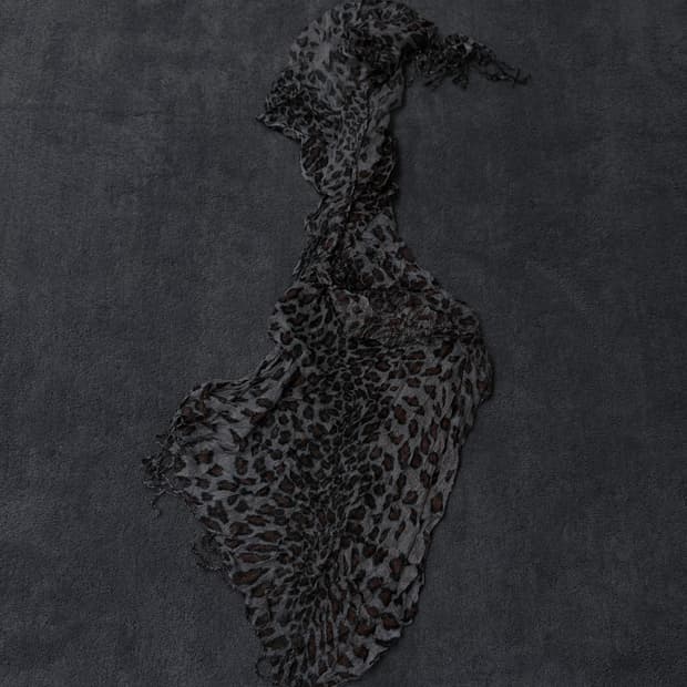 Vintage V-kei,punk leopard muffler