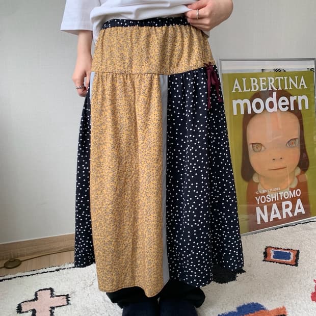 pou dou dou, patchwork skirt