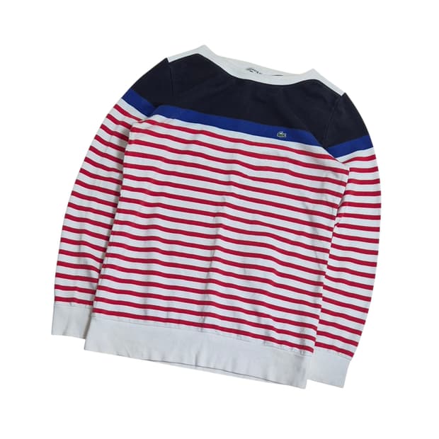 라코스테 스트라이프 맨투맨