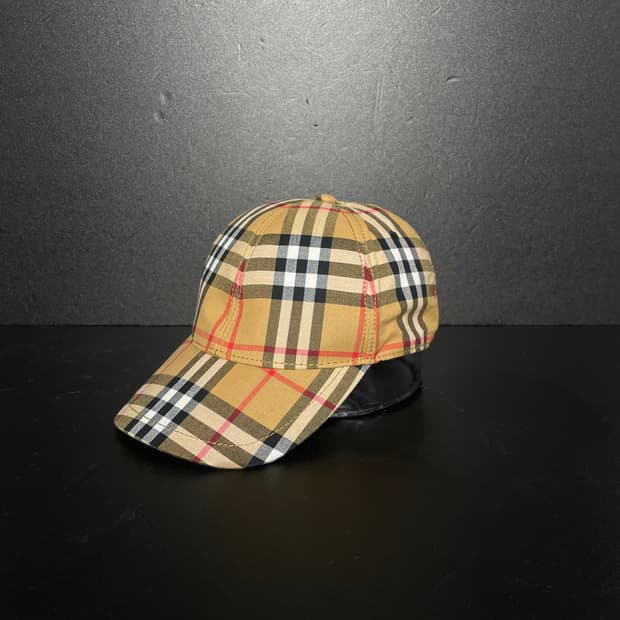 [S/M] 버버리 빈티지 노바 체크 볼캡 모자
