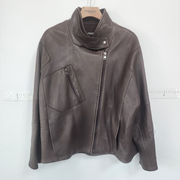 발렌시아 브라운 가죽 자켓