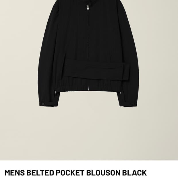 [새상품]EE 스트라이프 블랙 블루종 자켓 m사이즈