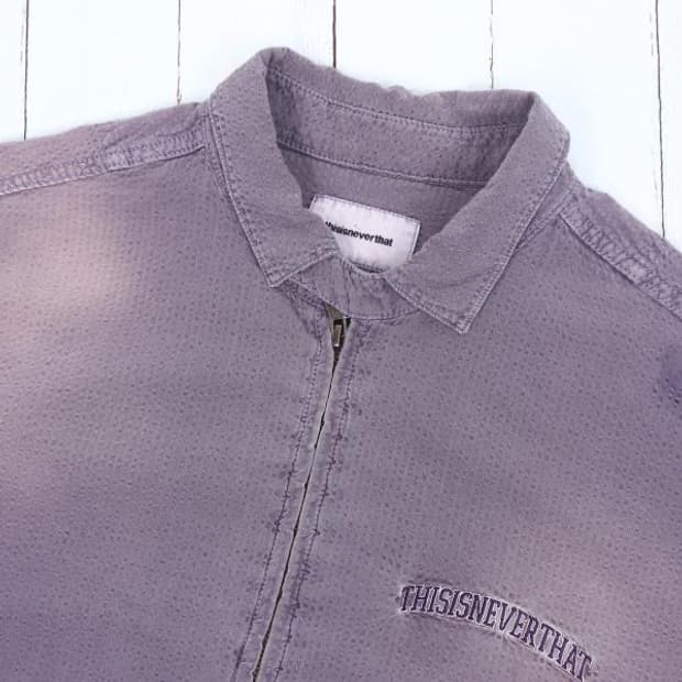 vintage washing purple Blouson