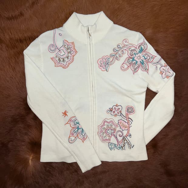 floral embroidered