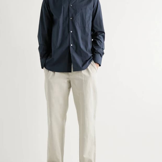 스튜디오니콜슨 네이비 셔츠 M