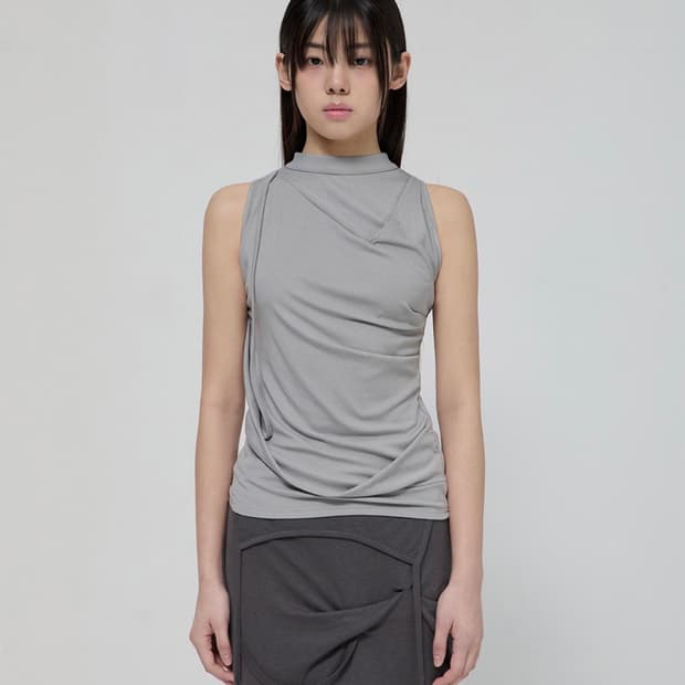 플레어업 Draped Sleeveless Top