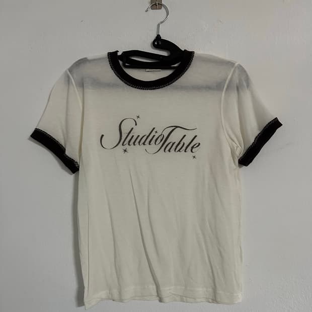 스튜디오 테이블 링거 티셔츠 반팔티 프리사이즈