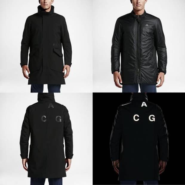 나이키 ACG 2 in 1 롱 봄버 고어텍스 자켓 XL