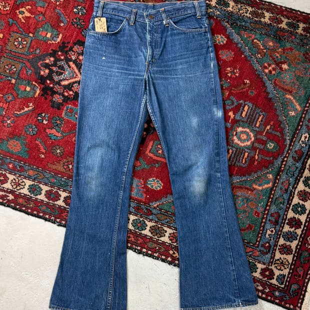 빅E 70's USA 빈티지 리바이스 646 벨바텀 부츠컷 오렌지탭