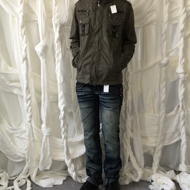 Pocket point high neck jacket