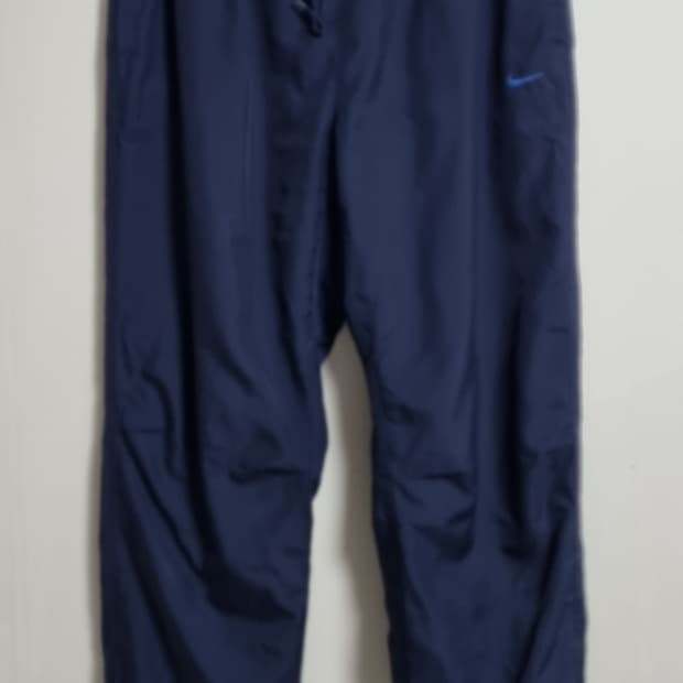 L (100) 나이키 빈티지 올드스쿨 네이비 트레이닝 우븐팬츠
