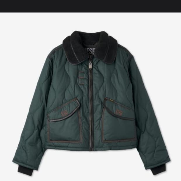 디젤 패트리트 콘트라스트 패디드 자켓