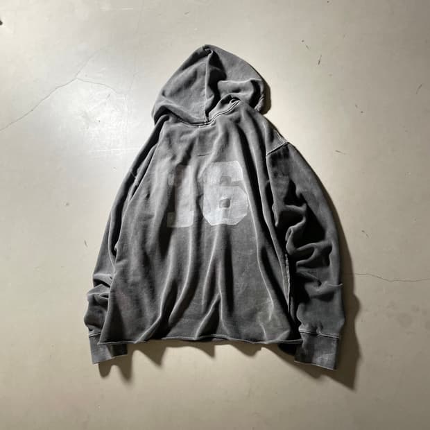 KZ Atelier Vintage Washed Number Hoodie