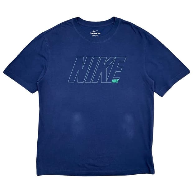 NIKE 드라이핏 크래픽 반팔티 네이비 XL
